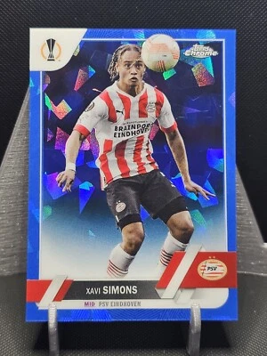 2022-23 Topps Chrome Sapphire UEFA Club Competitions Xavi Simons #60 - Image 1 of 2