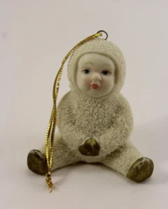 Adorno navideño vintage Snowbaby cerámica texturizada - Imagen 1 de 5