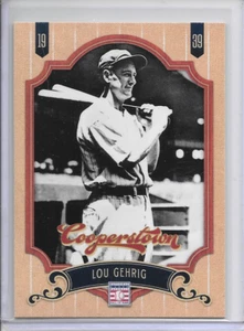 Tarjeta de béisbol 2012 Lou Gehrig Panini Cooperstown Collection #6 New York Yankees - Imagen 1 de 2