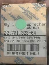 NEW Sprecher+Schuh CA3-37 to CA3-72 Coil 22.701.323-04 24VDC Coil.