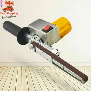 Hand-held Electric Belt Sander Mini Grinder Small Machine With 10* Sanding Belts - Picture 1 of 15