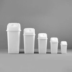 Kunststoff Schaukel Top Mülleimer weiß Abfall Mülleimer Küche Mülleimer 5 Größen - Bild 1 von 19