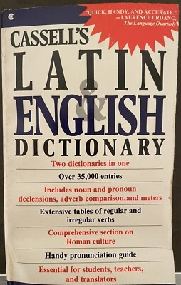 Cassell's Latin English Dictionary (Paperback 1987) - Image 1 of 2