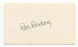 Pete Broberg Signed 3x5 Index Card Autographed MLB Baseball Oakland Athletics