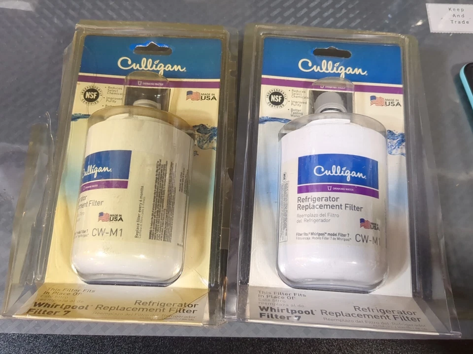 2 Pk Culligan Refrigerator Replacement Water Filter CW-M1 Whirlpool Filter 7 #R1 - Image 1 of 2