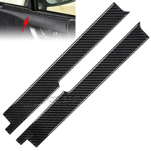 Real Carbon Fiber Door Front Window Panel Trim Cover Fits 13-20 BRZ 86 FRS - Foto 1 di 6