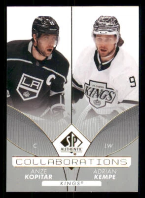 2022-23 SP Authentic Collaborations #C19 Anze Kopitar/Adrian Kempe - Image 1 of 2