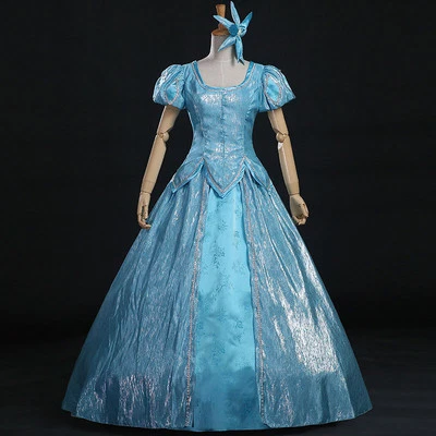 La Sirenita Ariel Disney Disfraz Juegos con disfraces Vestido de Noche Largo Azul... Foto 1 de 4