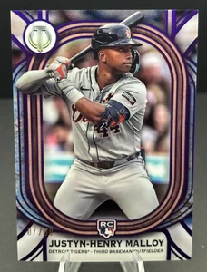 2025 Topps Tribute Justyn-Henry Malloy #95 RC #7/50 Detroit Tigers - Bild 1 von 2