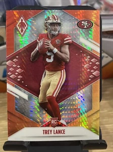 Panini Phoenix 2021 Trey Lance RC Fire Burst NFL SAN FRANCISCO 49ers Dallas - Imagen 1 de 2
