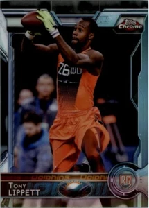 2015 Topps Chrome Refractor TONY LIPPETT RC #166 MIAMI DOLPHINS 🏈 - Picture 1 of 1