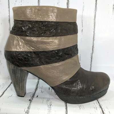 Calleen Cordero ботинок США 9 коричневый золотой металлик сделано в США😍 - Изображение 1 из 4