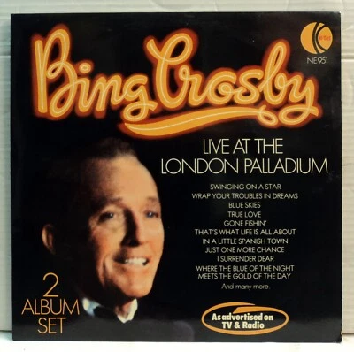 Bing Crosby - Live at the London Palladium - vinyl 2 LP set  NE 951 Near Mint - Image 1 of 2