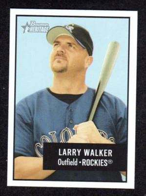 2003 Bowman Heritage #120 Larry Walker Colorado Rockies HOF Card NM/MT to MINT - Image 1 of 2