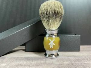 Face Lathering Shaving Brush Silver Tip Hair Barber Badger For soap cream Foam - Picture 1 of 6