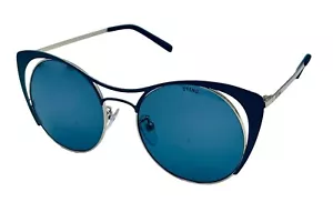 Sting Womens Metal Metal Round Cateye Sunglass Smoke Lens SST135 02AB - Picture 1 of 10