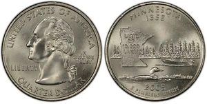 2005-P Minnesota State Quarter - Uncirculated Coin - Philadelphia Mint - STP32 - Picture 1 of 1