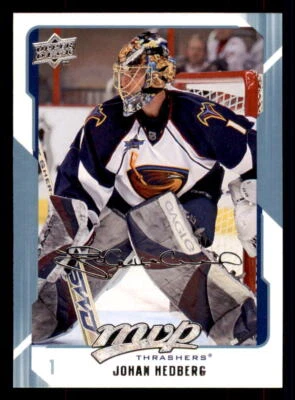 2008-09 Upper Deck MVP #19 Johan Hedberg Atlanta Thrashers - Image 1 of 2