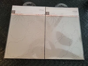 2er-Pack Basic Grau Spanplatte, Infusion Kleber Verzierungen Aufkleber, Neu - Bild 1 von 4