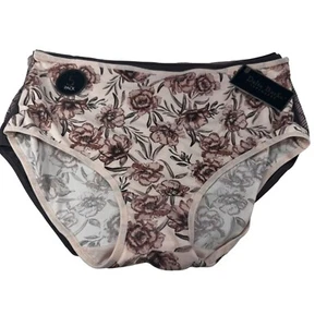 Lot Of Five Delta Burke Women's Size 1X Panty Brief Assorted Brown Colors New - Picture 1 of 15