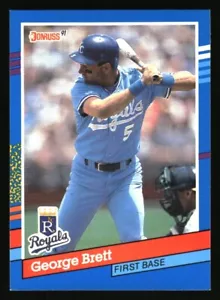 1991 Donruss George Brett Kansas City Royals #201 - Foto 1 di 2