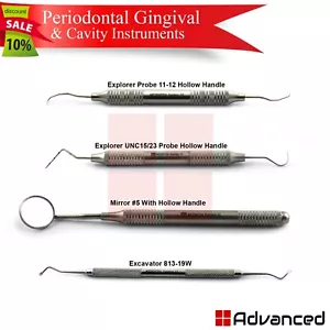 Diagnose Perio Explorer Sonde UNC15/23 farbcodierter Spiegel Dentin Bagger - Bild 1 von 5