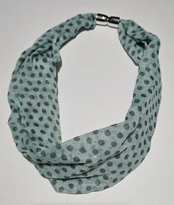 Ganz Magnetic Green Poka Dot Scarf - Picture 1 of 1