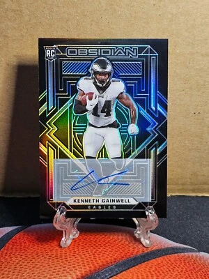 2021 Obsidian Kenneth Gainwell Rookie Autographs Auto RC 140/199 #117 Eagles - Image 1 of 2