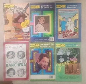 Vintage Guitarra Facil Album Magazine Lot Of 6 - Pedro Infante, Javier Solis.... - Picture 1 of 16