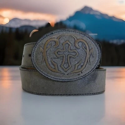 Cinturón Justin Cross Talla 34 NUEVO CON ETIQUETAS C12313 ¡Raro hallazgo! Foto 1 de 4