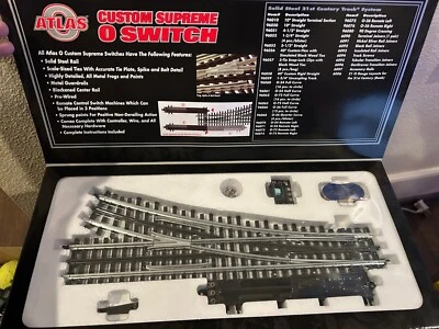 NEW Atlas O Gauge O72 Silver Right-Hand Remote Switch Track 96073 - SEALED - Image 1 of 4