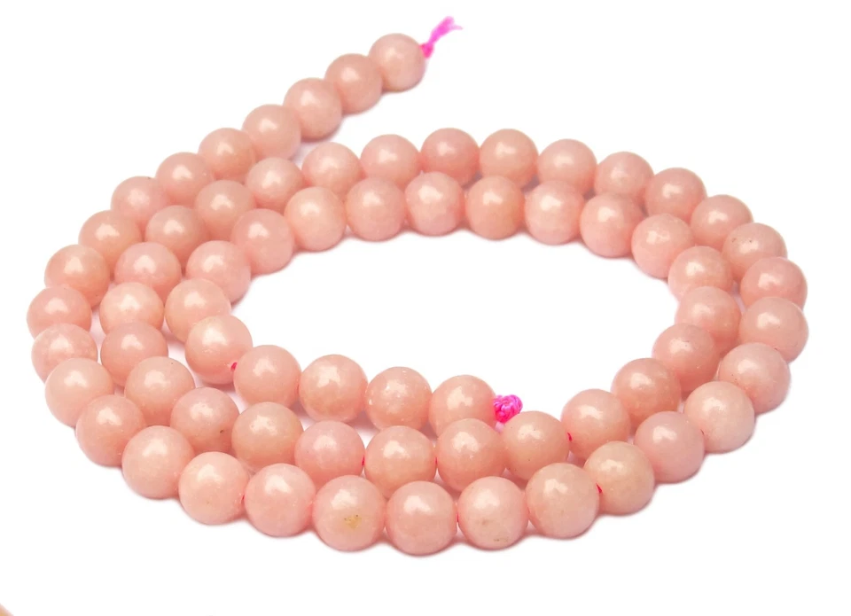 😏 Rosa Opal Andenopal Kugeln 4 & 6 mm Edelsteinperlen Strang Perlen f. Kette 😉 - Bild 1 von 1