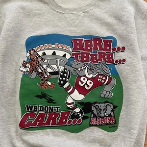 VTG 1999 Iron Bowl Sweatshirt The Tide Rolls Russell USA Made Men’s Medium 90s - Picture 1 of 9