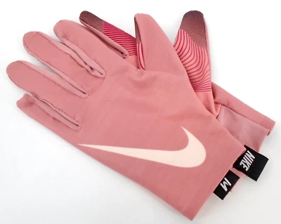 Nike Base Layer Gloves Women's Medium Red Stardust/Noble Red/Guava Ice