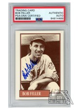 Bob Feller 1991 Homer's Classics Autograph Card #6 PSA/DNA