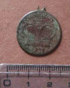 tolle alte 1902 coronation Medaille Krönung Medaillon Edward VII - Picture 1 of 5