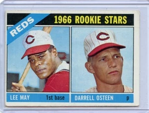 1966 Topps Rookie Stars Lee May/ Darrell Osteen Reds #424 βοΈπ₯π― VGEX - Foto 1 di 2