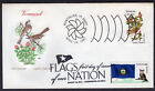 2012/1982 Flags of Our Nation/State Bird & Flower- Farnam Vermont DUAL FDC MN628