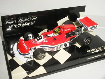 1/43 Minichamps 430 770009 - 1977 March 761B Ribeiro - Nr. Mint - Image 1 of 4