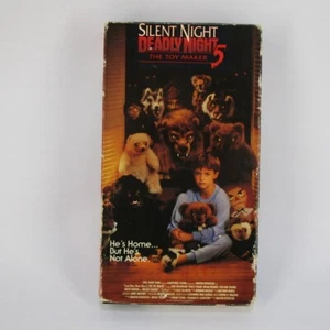 Silent Night Deadly Night 5 The Toy maker Horror VHS Cassette Tape - Foto 1 di 4