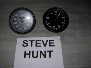 JAGUAR D-TYPE REPLICA TACHO UND DREHZAHLMESSER MESSGERÄTE STEVE HUNT - Bild 1 von 5