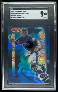 1999 Bowman's Best Alex Rodriguez/Gonzalez Mirror Image Atomic Refractor SGC 9 - Picture 1 of 2