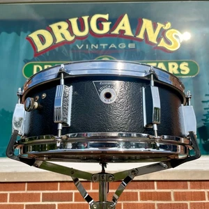 1970s Ludwig 5x14 Educator Combo No. 414 Snare Drum Black - Picture 1 of 9