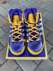 Snoop Dogg signiert "Lakers" Adidas adiPure Schuhe Herren Größe 9,5 - Bild 1 von 12