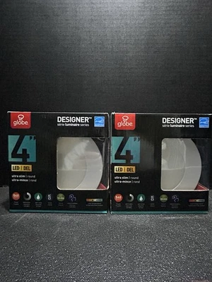 Globo Eléctrico 4” LED Empotrado Kit Juego de 2 NUEVO Foto 1 de 4