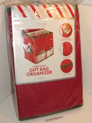 WHITMOR CHRISTMAS GIFT BAG ORGANIZER NEW SEALED FREE SHIP - Image 1 of 2