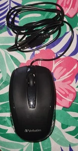 Verbatim 98106 Corded Notebook Optical Mouse USB Wired Ambidextrous Open Box - Picture 1 of 2
