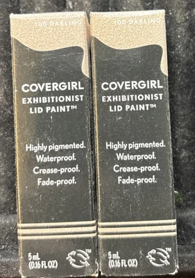 2 ~ COVERGIRL Exhibitionist Lid Paint 100 Darling .16 fl oz Each Waterproof. - Image 1 of 2