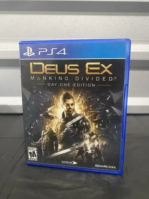 Deus Ex: Mankind Divided - Day One Ed (PlayStation 4 PS4) CIB COMPLETE & TESTED - Image 1 of 3
