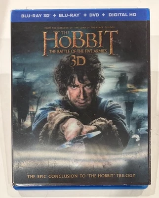 The Hobbit: The Battle of the Five Armies (3D + Blu-Ray + DVD) in Slipcover Foto 1 de 4